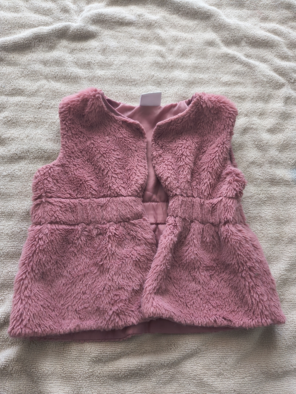 Plush Faux Fur Pink Vest